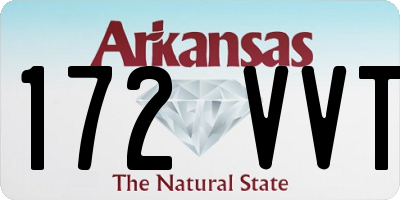 AR license plate 172VVT