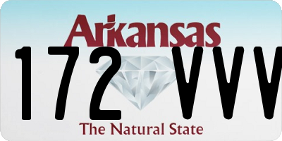 AR license plate 172VVV