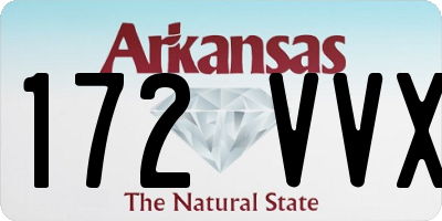 AR license plate 172VVX