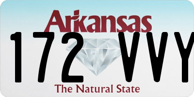 AR license plate 172VVY