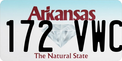 AR license plate 172VWC