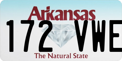AR license plate 172VWE