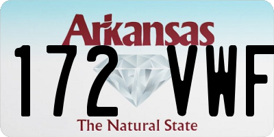 AR license plate 172VWF
