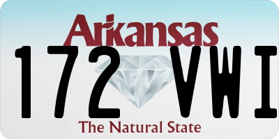 AR license plate 172VWI
