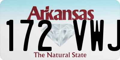 AR license plate 172VWJ