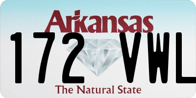 AR license plate 172VWL