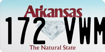 AR license plate 172VWM