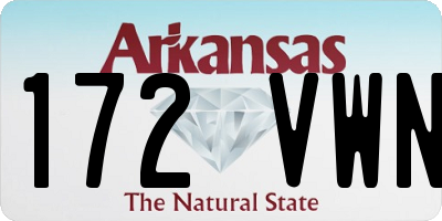 AR license plate 172VWN