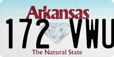 AR license plate 172VWU