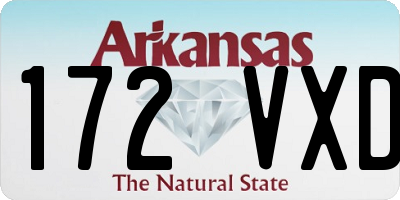 AR license plate 172VXD