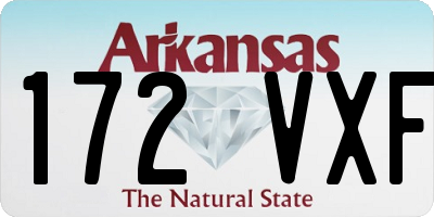 AR license plate 172VXF