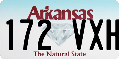 AR license plate 172VXH