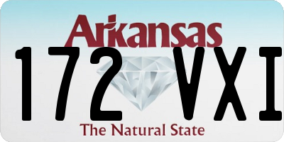 AR license plate 172VXI