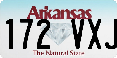 AR license plate 172VXJ