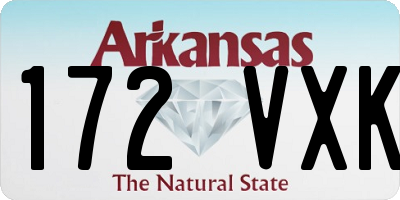 AR license plate 172VXK