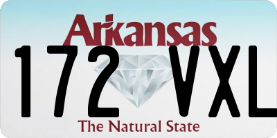 AR license plate 172VXL