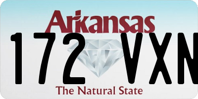 AR license plate 172VXN