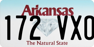 AR license plate 172VXO