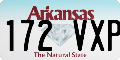 AR license plate 172VXP