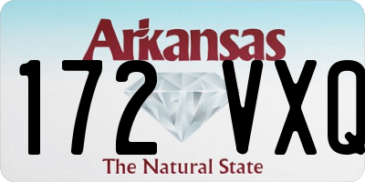 AR license plate 172VXQ