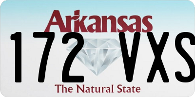 AR license plate 172VXS