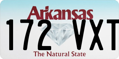 AR license plate 172VXT