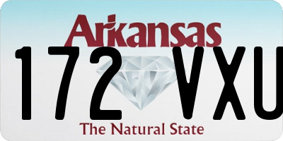 AR license plate 172VXU