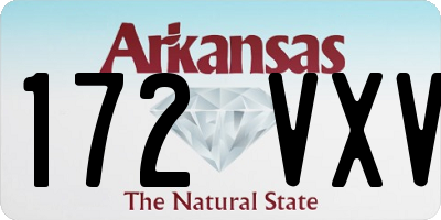 AR license plate 172VXV