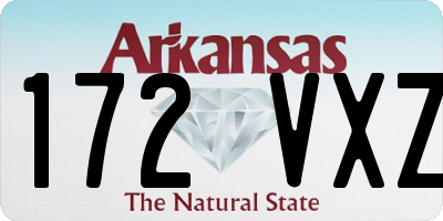 AR license plate 172VXZ