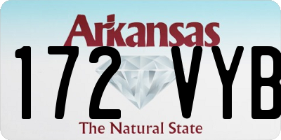AR license plate 172VYB