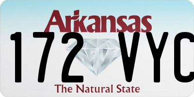 AR license plate 172VYC
