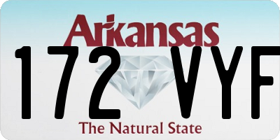 AR license plate 172VYF