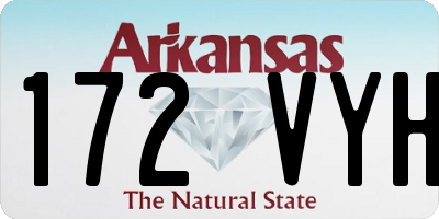 AR license plate 172VYH