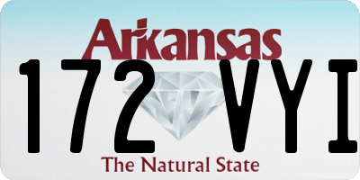 AR license plate 172VYI