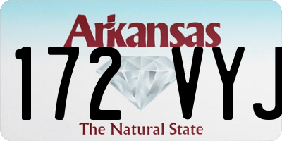 AR license plate 172VYJ