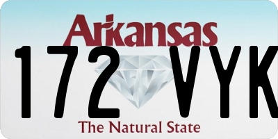 AR license plate 172VYK