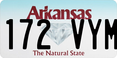 AR license plate 172VYM