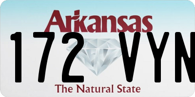 AR license plate 172VYN