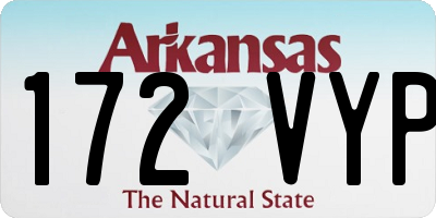 AR license plate 172VYP