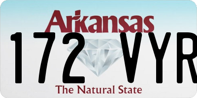 AR license plate 172VYR