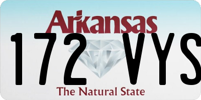 AR license plate 172VYS