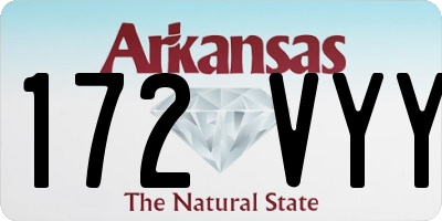 AR license plate 172VYY