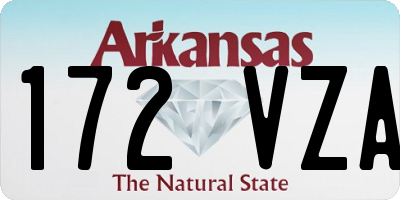 AR license plate 172VZA
