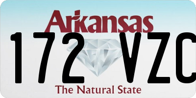AR license plate 172VZC