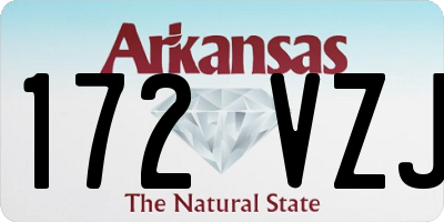 AR license plate 172VZJ