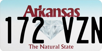 AR license plate 172VZN