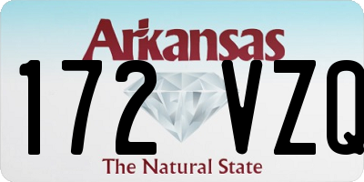 AR license plate 172VZQ