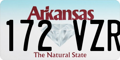 AR license plate 172VZR