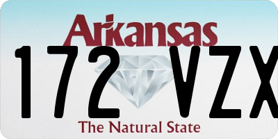AR license plate 172VZX