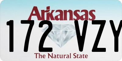 AR license plate 172VZY